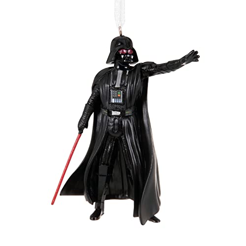 Hallmark OBI-WAN Kenobi Darth Vader Adorno de Navidad, Resina, 25574834, 8,3 cm de Alto x 7 cm de Ancho x 3,2 cm de Largo, Color Negro