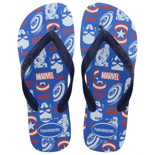 Havaianas Top Marvel Logomania, Chanclas, para Unisex adulto, Estrella Azul, 41/42 EU