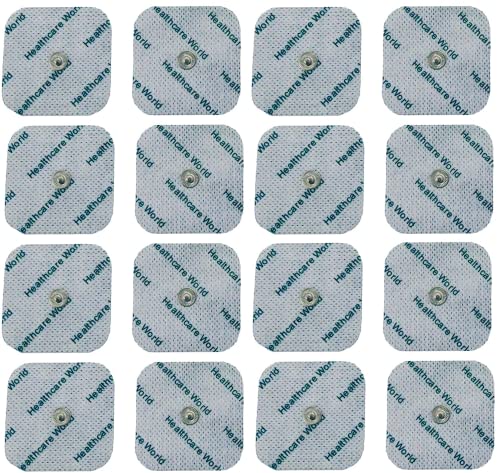 Healthcare World 16 Stud TENS Electrode Pads Will fit Beurer and Sanitas Tens Machines