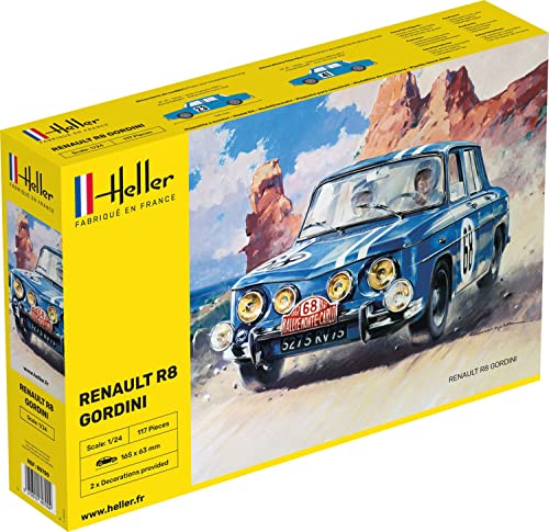 Heller- Renault R8 Gordini Maqueta de construcción, Color Gris (80700)