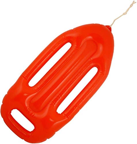 Henbrandt - Accesorio de disfraces: Flotador salvavidas inflable (64 cm), color rojo, de la serie de TV Los Vigilantes de la Playa