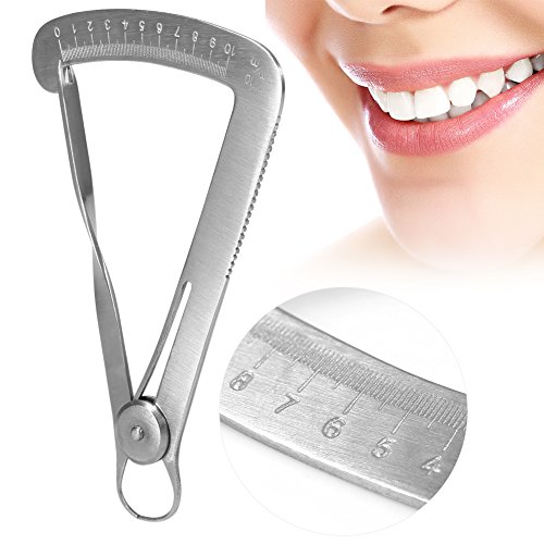 Herramienta de medición del acero inoxidable quirúrgica de los instrumentos quirúrgicos del calibrador de la corona dental del calibrador para el metal/la cera(#1)