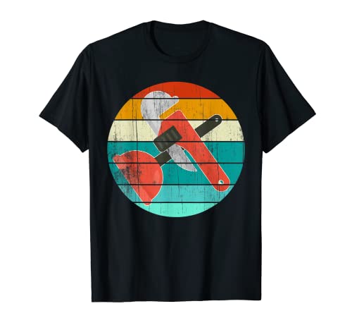 Herramienta de plomería el Desatasca Logotipo de plomería Camiseta