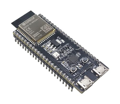 Herramientas de desarrollo WLAN – 802.11 ESP32-S3 Gen-Purpose Dev Bd, embeds ESP32-S3-WROOM-1, 8 MB Quad flash y 8 MB Octal PSRAM, con pin Header