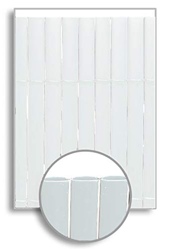 HERSIG - Malla Ocultacion Jardin | Cañizo PVC Blanco de Doble Cara para Exterior - 100 x 300 cm