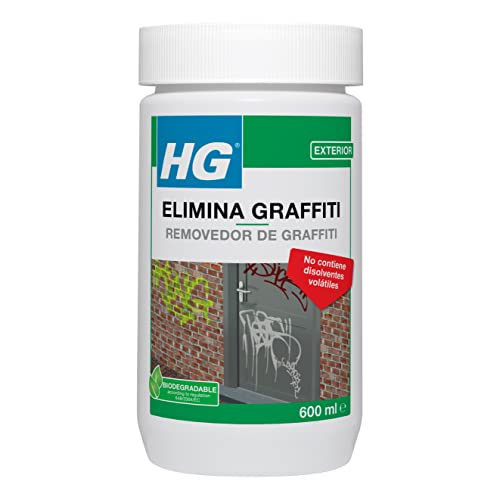 HG Aerosol Quita Grafiti en Emulsión para Todas las Superficies, Pared, Cristal o Madera – 600 ml