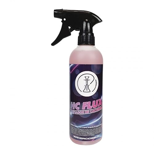 HISPACACHIMBA HC FLUX - Liquido Limpiador de Cachimbas Shishas y Bases de Cristal en Spray 500ml