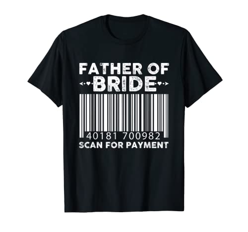 Hombre Escanear para pagar papá paga la factura diversión Camiseta