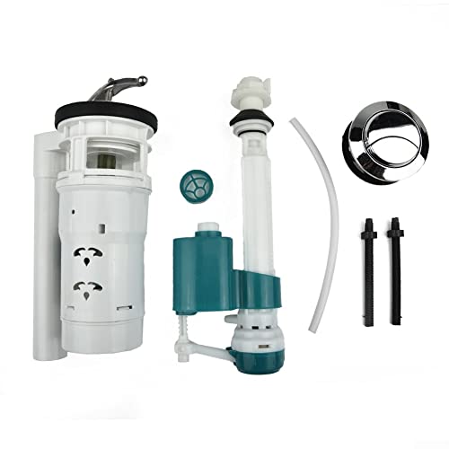 HpLive 1 juego de kits de depósito de inodoro cisterna para inodoro Fill Parts de drenaje de agua Válvula de desagüe de enjuague Juego de accesorios de reparación