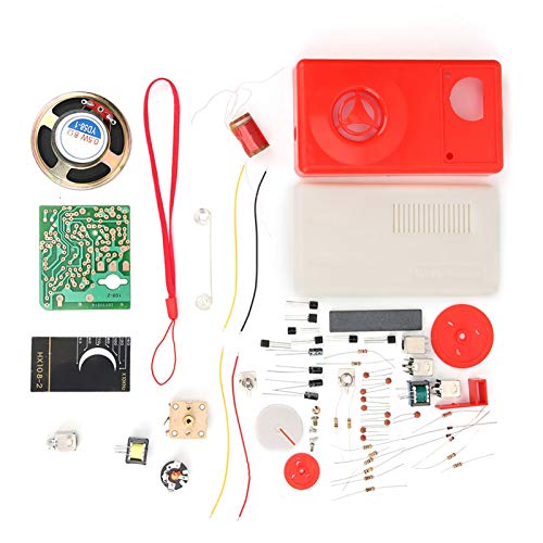 HX108-2 Kit de Bricolaje Electrónico de Radio de 7 Tubos, Conjunto de Aprendizaje Electrónico Piezas de Radio Montaje de Radio Kits de Componentes Electrónicos de Bricolaje
