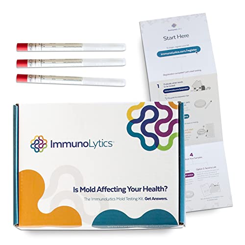 ImmunoLytics Kit de prueba de molde para bricolaje, fácil de usar, detección e identificación precisa de moldes, kit de 3 hisopos para pruebas directas de moho