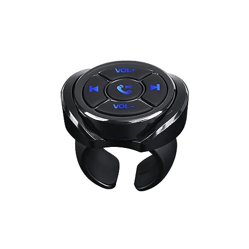 Inalámbrico coche volante botón de control remoto de apoyo Bluetooth de control adecuado para Android iPhone Wince conectado a GPS de navegación multimedia de control de radio DVD de música con la luz