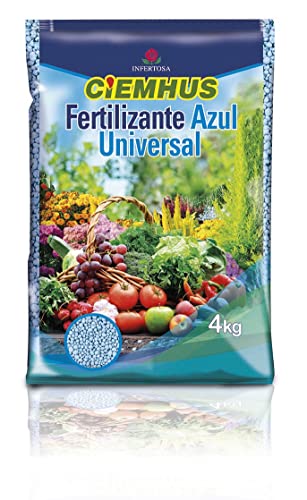 Infertosa | Fertilizante Azul Universal NPK 10-12-18, 4KG, Abono Mineral Granulado, Composición Baja en Cloruros, Rico en Micronutrientes, para Todo Tipo de Plantas - CIEMHUS