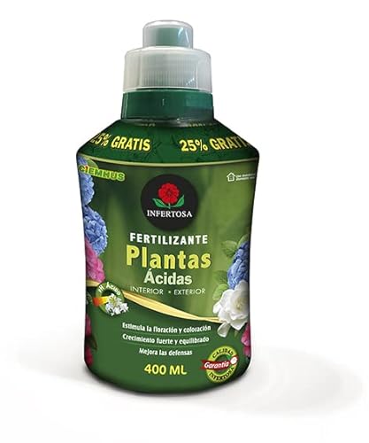 Infertosa | Fertilizante Líquido para Plantas Ácidas, Abundante Inducción Floral, para Mantener un pH Ácido en el Medio de Cultivo, 400 ML - CIEMHUS