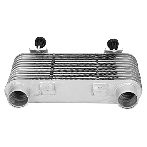 Intercooler universal, 52 mm Intercooler Radiador del enfriador del motor Aleación de aluminio Universal reemplazo para automóvil Motocicleta