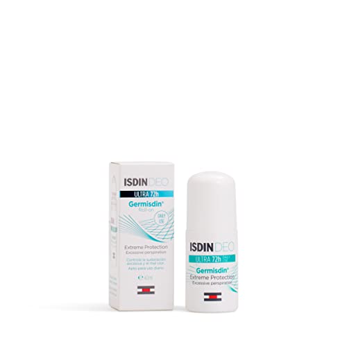 ISDIN Deo Germisdin Ultra 72h Desodorante Líquido - Controla la sudoración excesiva y el mal olor - 40 ml, Aqua reef
