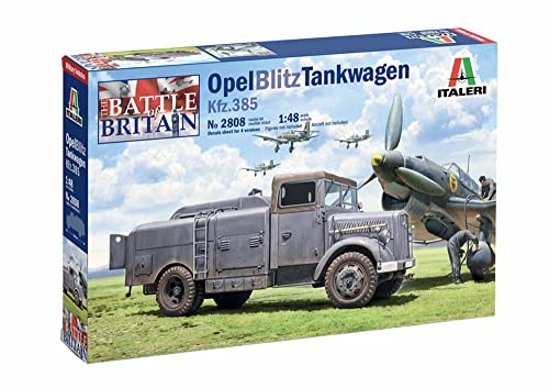 Italeri 2808S 1:48 SD.Kfz.385 - Carro Cisterna Bat.o.Brit, construcción de maquetas, Kit de construcción, Manualidades, aficiones, Pegado, Kit de construcción de plástico, detallado, Gris