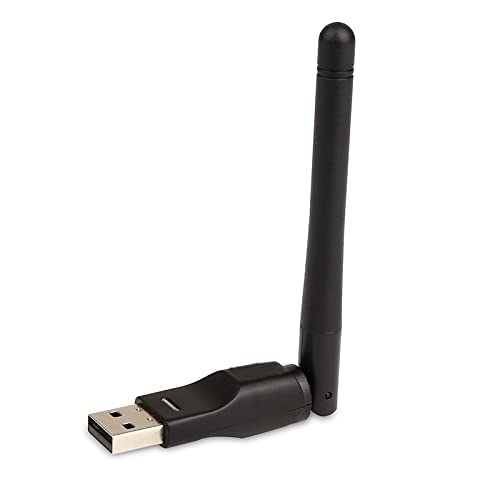 J & J USB adaptador WiFi Dongle OEM WiFi Mini Receptor USB WiFi USB Adaptador de largo alcance Wifi Antena inalámbrica Ralink RT5370 150 Mbps para Skybox/decodificador/Zgemma/Sunray y Dreambox