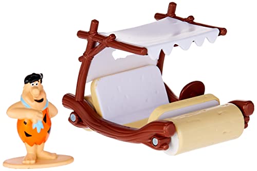 Jada Toys Los Picapiedra - Coche metal, escala 1:32, con figura de Pedro Picapiedra, coleccionismo, multicolor (253253002)