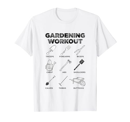 Jardinería Entrenamiento Jardinero Herramientas Arbustos Jardín Cortacésped Camiseta