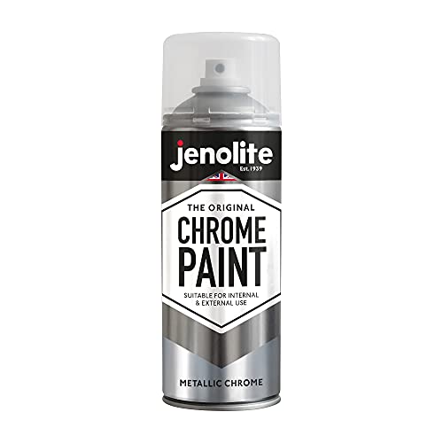 JENOLITE Pintura en aerosol cromo | CROMO | Acabado cromado liso | Adecuado para uso interior y exterior | 400ml