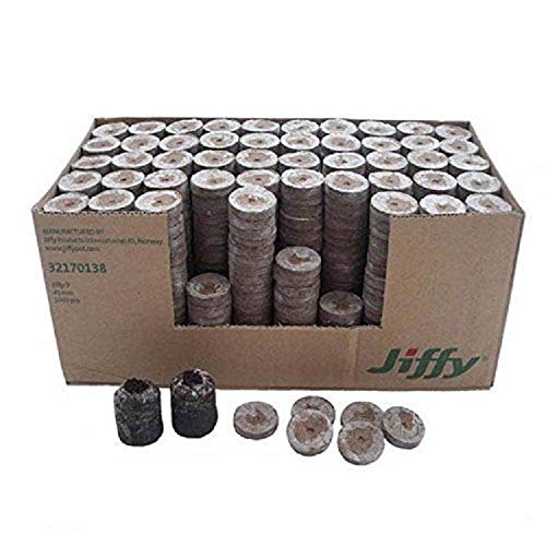 Jiffy - Lote de 7 pellets de cultivo para plantas de jardinería (41 mm, 1000 unidades)