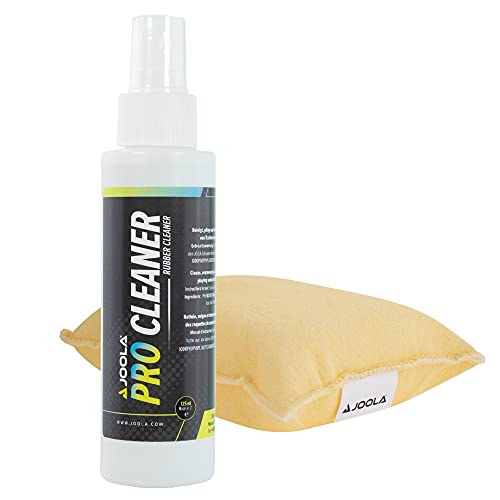 JOOLA Kit Pro Cleaner Limpiador y Esponja de Limpieza para Cubiertas de Ping Pong, Tenis de Mesa, Transparente, 125ml