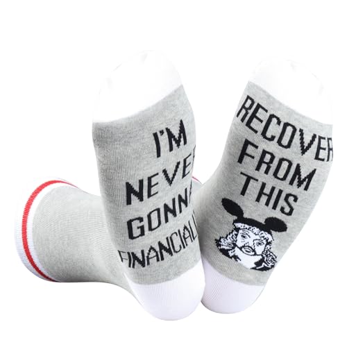 JTOUK True Crime Documental Inspired Gift I'm Never Gonna Financially Recover From This Tiger Joe Socks for Fans, Financieramente la UE, One Size Tall
