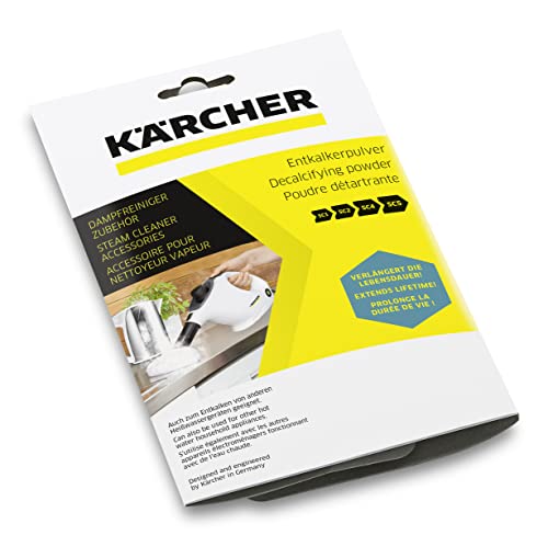 Kärcher - Descalcificador en polvo RM 511 para limpiadoras de vapor SC de Kärcher, descalcifica el agua y prolonga la vida útil de la máquina, 6 x 17 g