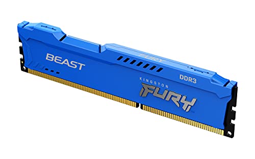 Kingston FURY Beast Azul 8GB 1600MHz DDR3 CL10 Memoria para Ordenadores de sobremesa Módulo único KF316C10B/8