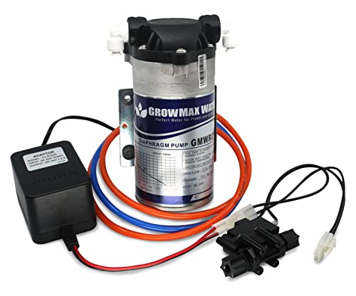Kit Bomba de Presión para Equipos de Osmosis Inversa. Incluye todos los componentes necesarios para la Instalación del equipo. Growmax Water.