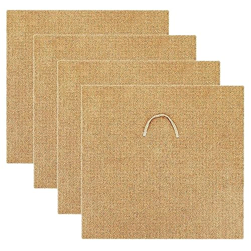 Kit de granja de manta de gusano, manta de contenedor de gusanos, gusanos para compostaje, 4 piezas de compostaje de gusanos de 60 x 60 cm para mantener los gusanos oscuros húmedos y cálidos