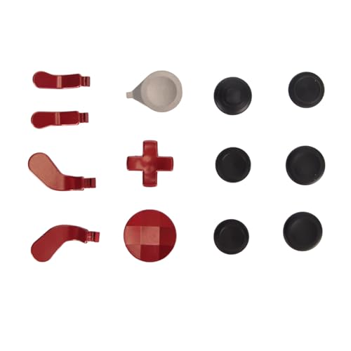 Kit de Palillos, Botones de Repuesto de Palillos de Metal Magnéticos a Prueba de Desgaste con Bolsa de Almacenamiento para Bricolaje (rojo)