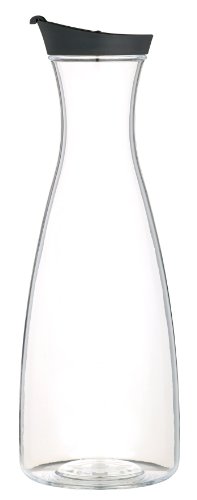 KitchenCraft Jarra de agua de plástico con tapa JUICEJAR, transparente, 1,5 litros