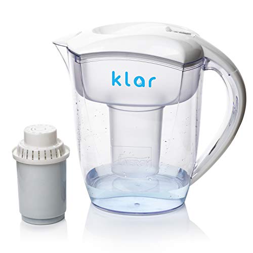Klar Water Jarra Filtradora de Agua para Eliminar Flúor 3,5 l – Filtro de Agua que Elimina Flúor, PFOA, PFAS, Plomo, Microplásticos – Purificador de Agua con PH Alcalino