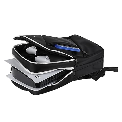 Konix Mochila Mythics Titan para guardar y transportar accesorios para consolas y PS5, 16 litros, 30 x 10 x 47 cm, color blanco y negro