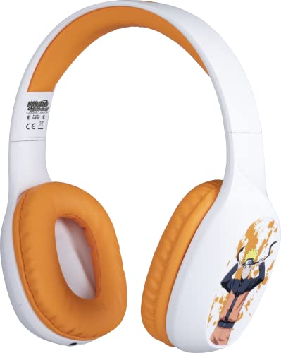 Konix Naruto Shippuden Cascos de gaming inalámbricos universales, Bluetooth 5.3, autonomía de 30 h, altavoces de 40 mm, motivo Naruto