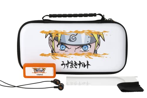 Konix Naruto Shippuden Kit accesorios gaming Starter Kit Nintendo Switch, Switch Lite y Switch OLED - Funda - Estuche - Vidrio templado - Auriculares
