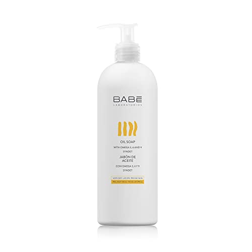 Laboratorios Babé - Jabón Corporal de Aceite Con Ácidos Esenciales Omega 3.6 y 9. Aceites Emolientes y Reparadores - 500 ml