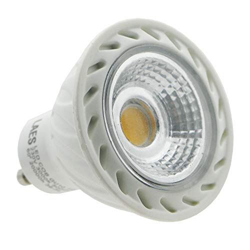 Laes - Bombilla Dicroica COB LED, GU10, 7 watts, Blanco, 50 x 57 mm