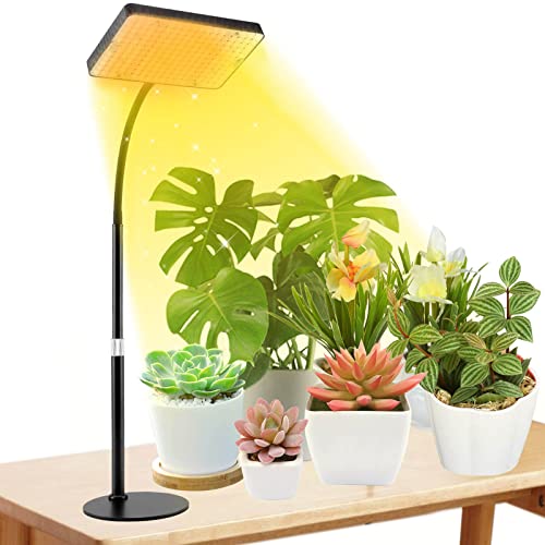 Lámpara de cultivo, FECiDA Escritorio Lámpara de Planta de UV-IR espectro completo 200W, Luces de crecimiento con On/Off Conversión Y Función de Cadena de Crisantemo
