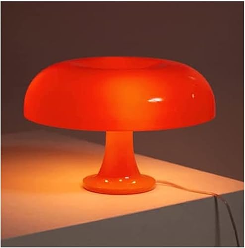 Lámpara Led de mesa con forma de seta for dormitorio de Hotel, decoración for sala de estar, iluminación Retro genial estética, luces de escritorio minimalistas modernas (Color : Oranje, Size : USB