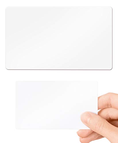 Lanyards Tomorrow - 10 tarjetas blancas de PVC, del tamaño estándar de una tarjeta de crédito CR80, 86 x 54 mm, 760 micrones, aptas para imprimir en cualquier impresora de tarjetas de identificación
