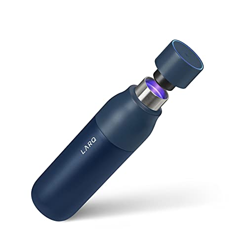 LARQ Bottle PureVis – una Botella de Agua Que se Limpia Sola y un Sistema de purificación de Agua, 500ml, Monaco Blue