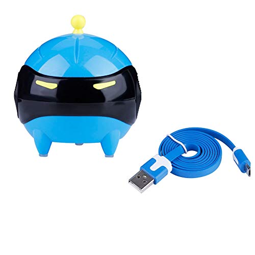Lavadora Automática de Lentes de Contacto USB Cubierta de Bola de Lentes de Contacto Portátil Lavadora USB Limpiador Automático de Lentes de Limpieza (Azul)