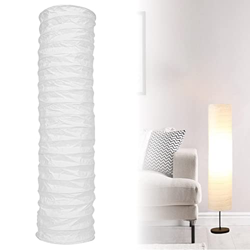 Leikurvo Pantalla de papel de color blanco, lámpara de pie, lámpara de papel, pantalla de papel de arroz, pantalla de repuesto para lámpara de pie, lámpara de pie, 94 cm de alto