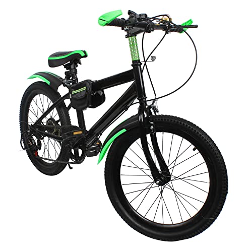 LENJKYYO Bicicleta de montaña de 20 Pulgadas, para niños, Bicicleta de montaña para niños, 7/6 velocidades, Bicicleta para niños, Bicicleta de Acero de Alto Carbono