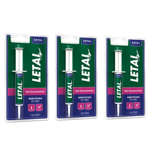 LETAL® Gel insecticida (Pack cucarachas x3)