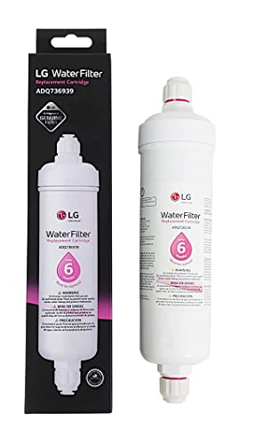 LG ADQ73693901 / ADQ736939 Filtro de agua de repuesto para frigoríficos LG