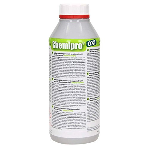Limpiador sin enjuague Chemipro OXI 1 kg - Esterilizador, lavado de cervecería en polvo, oxígeno activo, limpiador de equipos caseros, para esterilizar accesorios de preparación, limpieza de botellas